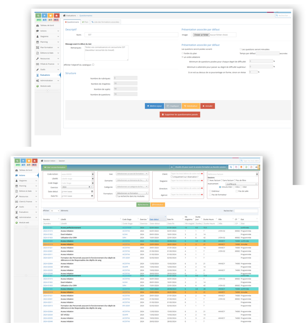 logiciel de formation pour centre de formation et organisme de formation