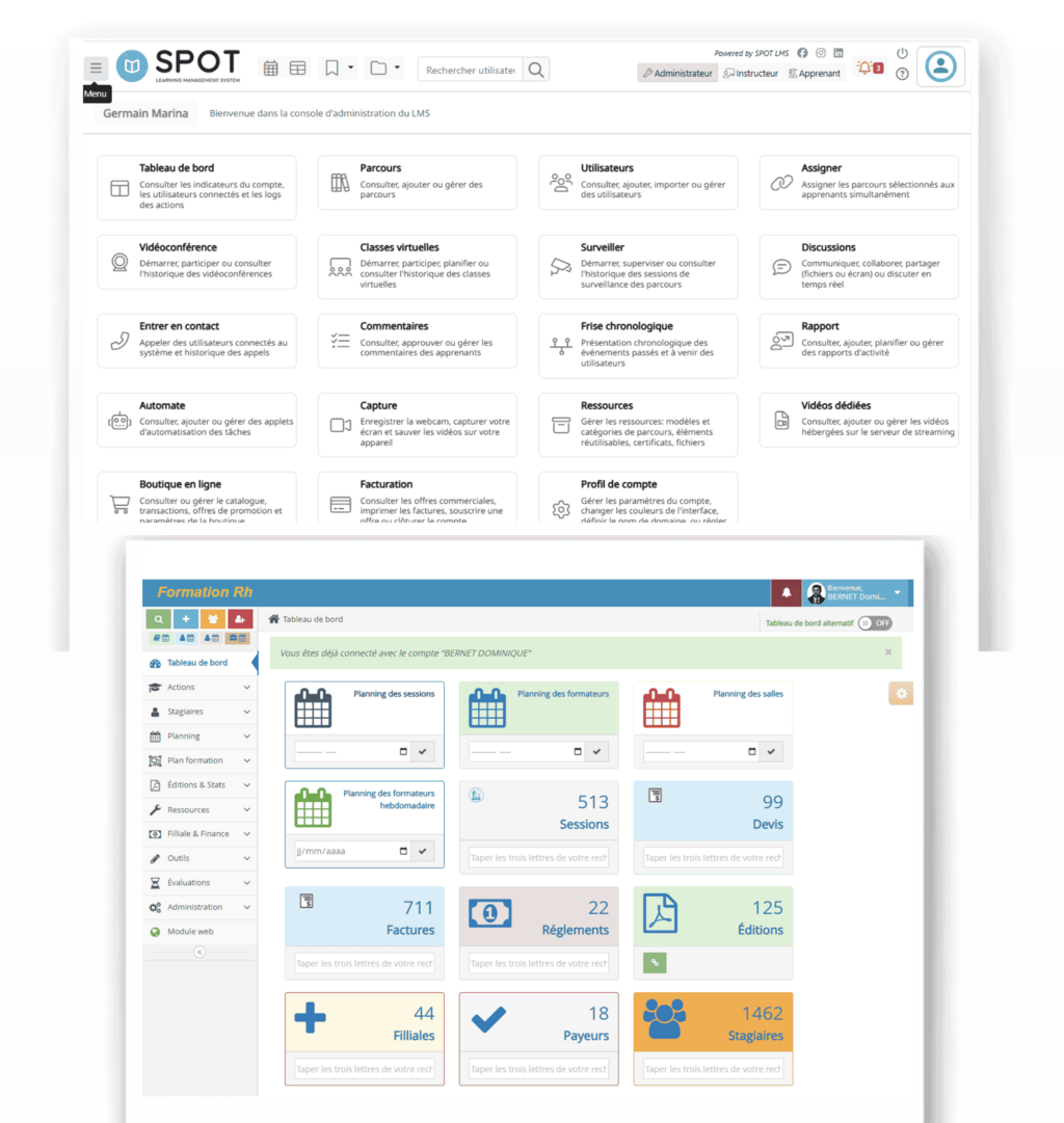 solutions de gestion RH et formations en ligne